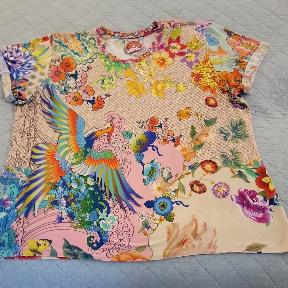 Johnny Was Sz XL Bamboo 5shirt